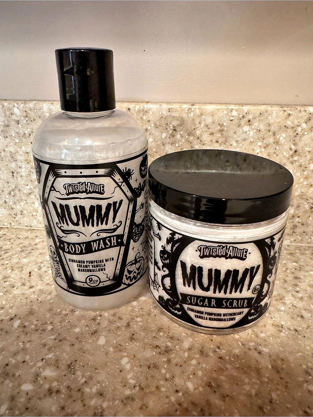 Twisted Allure Mummy Body Wash and Mummy Sugar Scrub & Sugar Scrub Set